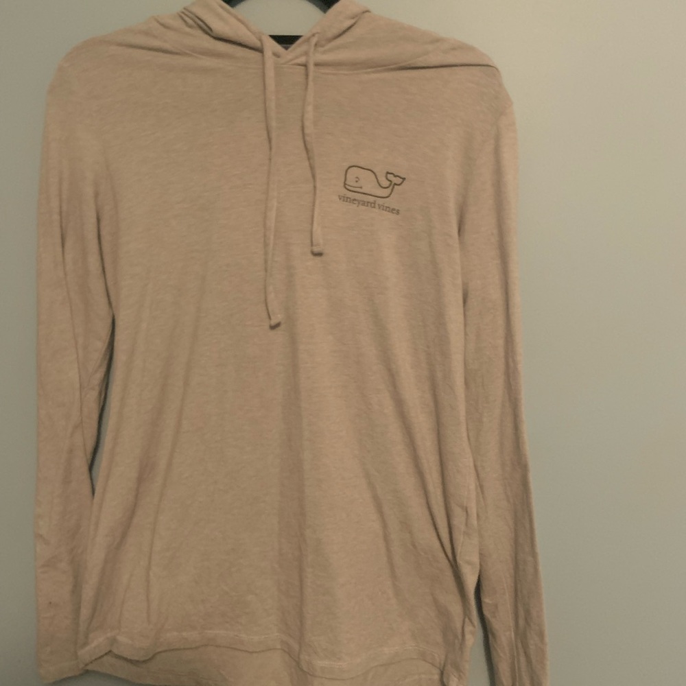 Gray vineyard vines long sleeve with hood